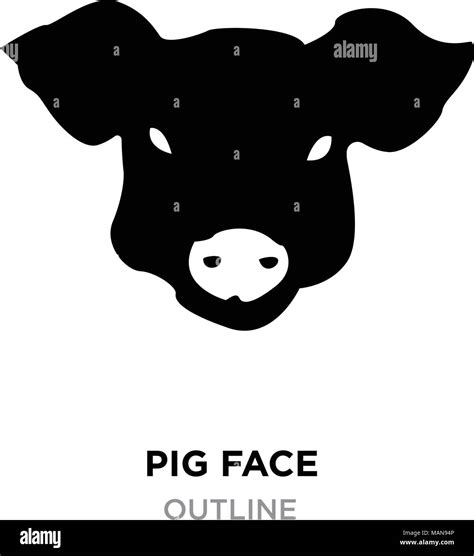 Pig Face Silhouette