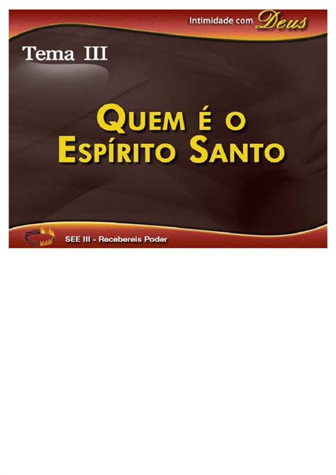 Pdf Quem O Esp Rito Santo Dokumen Tips