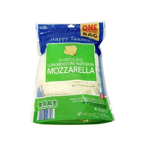 Happy Farms Mozzarella Shredded Cheese 16 Oz Instacart