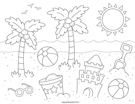 printable summer colouring pages 1