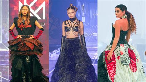 Look Filipino Celebrities Who Walked The Runway At Bys Fashion Week 2022