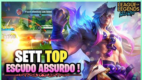 Escudo Do Tamanho Da Vida Sett Quebrado Lol Wild Rift Sett Top Vs