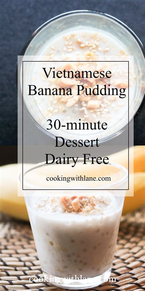 Authentic Vietnamese Che Chuoi Banana Pudding In Coconut Milk With