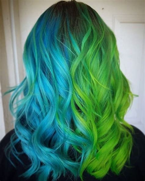 Bluish Green Hair