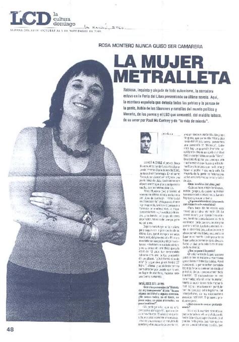 La mujer metralleta entrevista artículo Javier García Biblioteca