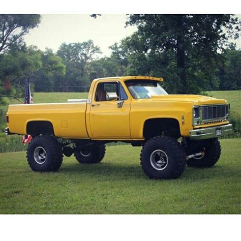 Even If Its Yellow Chevy Pickup Trucks Offroad Trucks Cool Trucks