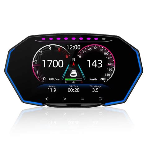 CLOUDSALE Digital OBDII Speedometer ACECAR Car Head Up Display With