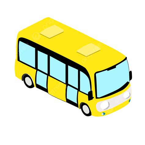 Gambar Mini Bus Vektor Clipart Bus Bis Mini Bis Png Dan Vektor