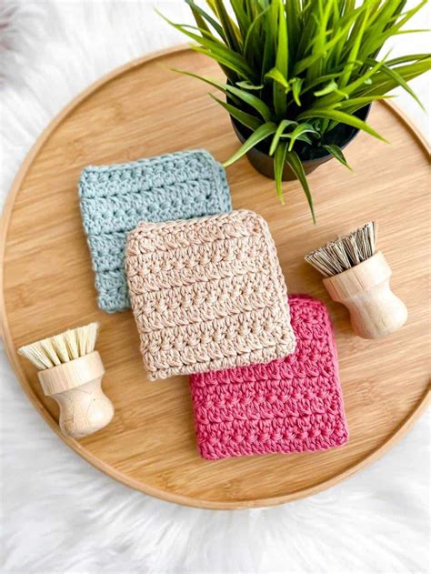 Simple Crochet Dishcloth Daisy Cottage Designs