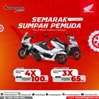 Review Promo Bintang Motor Bulan Oktober Honda Bintang Motor