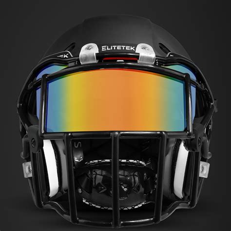 Clear Orange Football Visor– EliteTek Sports