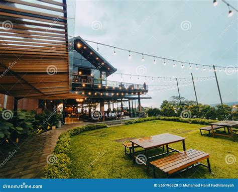 cafe  view mountain  indonesia editorial image image  plaza