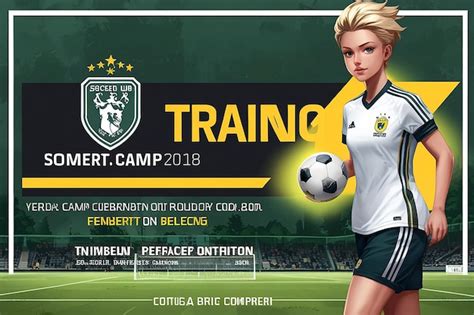 Premium Photo Soccer Club Training Camp Banner Template