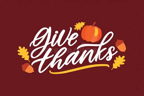 Thanksgiving Day Greeting Card Template With Give Thanks Message