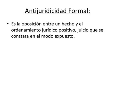 La Antijuricidad Ppt