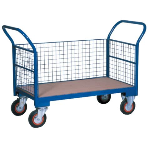 Single End Flat Bed Trolley with Plywood - Partington Engineering