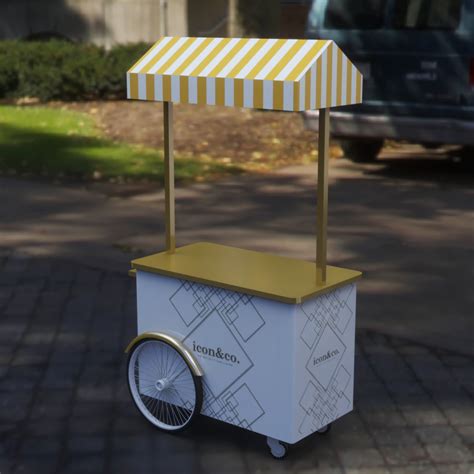 New Simple And Elegant Food Cart Portable Street Food Cart To Africa