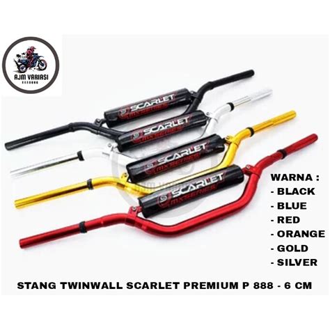 Jual Stang Stir Twinwall Scarlet Tebal 6 Mm P 888 Handlebar Twin Wall