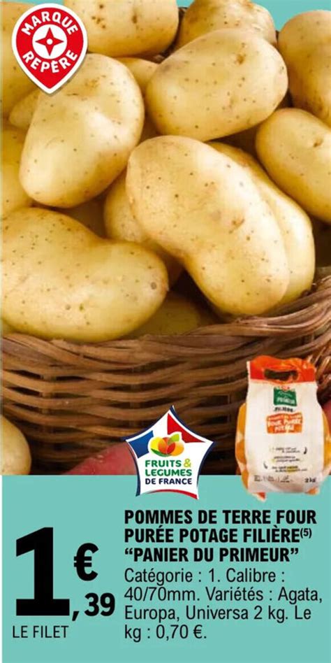 Promo Pommes De Terre Four Pur E Potage Fili Re Panier Du Primeur