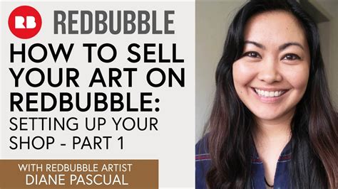 How To Sell Your Art On Redbubble Setting Up Your Shop Part 1 Youtube