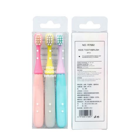 Kids Toothbrushes Set,extra Soft Contoured Bristles for Age 3 and Above ...