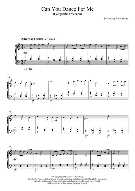 Can You Dance For Me Sheet Music Hauschka Piano Solo