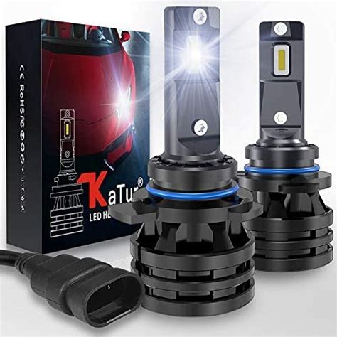 KaTur 9012 HIR2 Led Headlight Bulbs Mini Design Upgraded CREE Chips