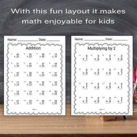 2nd Grade Math Worksheet Bundle Addition Subtraction Worksheet