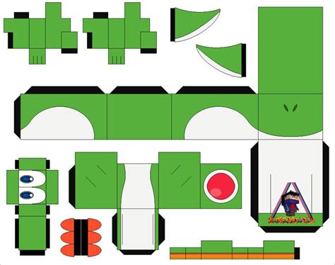 Yoshi Papercraft Template At Seth Finnan Blog