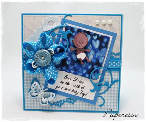 Congrats on your new baby boy card | Paperesse