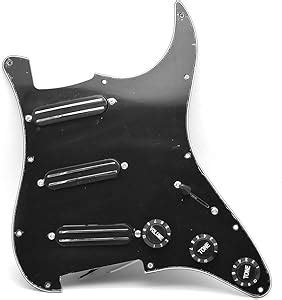 Amazon SoulDiM 3Ply 11 Hole SSS Prewired Loaded Pickguard With