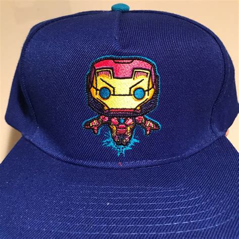 Iron Man Funko Pop Emblem Snapback Hat One Size Gem