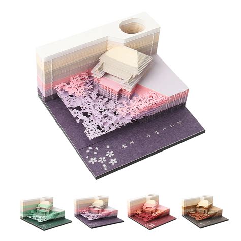 Artropad Kiyomizu Temple Series Omoshiroi Block 3D Notepad With Pen