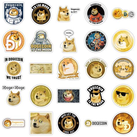 Dogecoin Doge Coin Stickers Wholesale sticker supplier - | Sticker ...