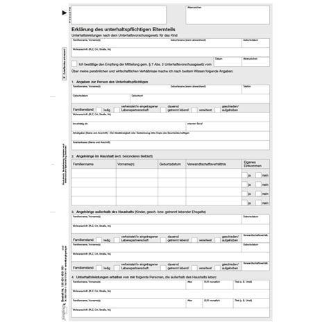 Unterhaltspflichtige Erklärung A4 266563 002 online kaufen