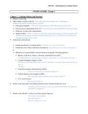 Exam Study Guide Docx Pbj Introduction To Criminal Justice