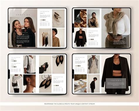 Magazine Lookbook Template For Canva Editable Digital Or Print Brochure