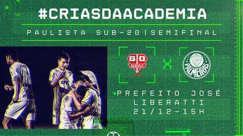 Osasco Audax Sub-20 X Palmeiras Sub-20 - Em Osasco-SP, Palmeiras decide vaga na final do Paulista Sub-20 com o ...