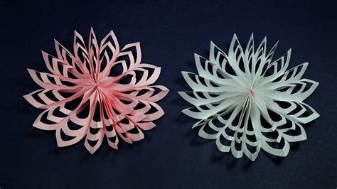 Paper Snowflakes Christmas Craft | How to Make Paper Snowflakes Quickly ...