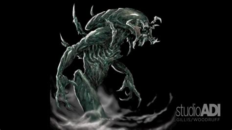 Unused Aliens Vs Predator Requiem Predalien Designs