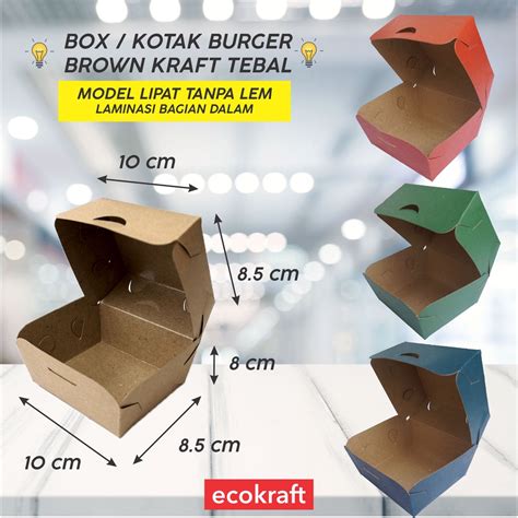 Jual BOX BURGER KOTAK BURGER DUS BURGER Kemasan Burger Tempat