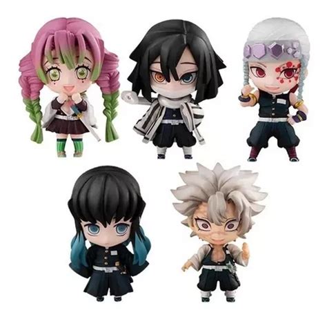 5 Piezas Anime Demon Slayer Colección Figuras De Juguete Meses sin