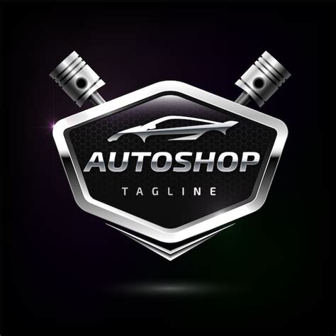 Premium Vector Realistic Metallic Car Logo