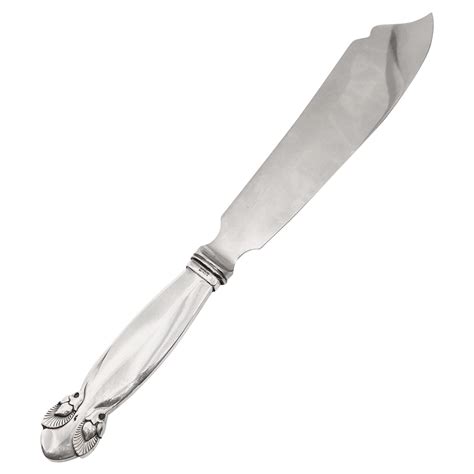 Georg Jensen Cypress Sterling Silver Cake Knife 196 For Sale At 1stDibs