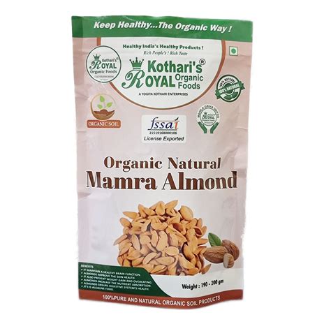 Kotharis Royal Organic Kashmiri Mamra Almond Kothari S Royal Organic