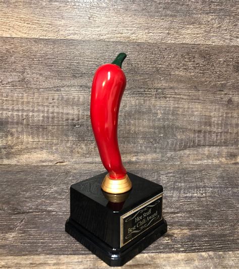 Chili Cook off Trophy Chili Competition Champion Hot Stuff - Etsy