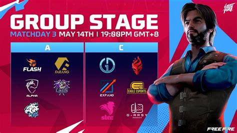 Free Fire Sea Invitational Group Stage Day 3 Groups Schedule Day 2