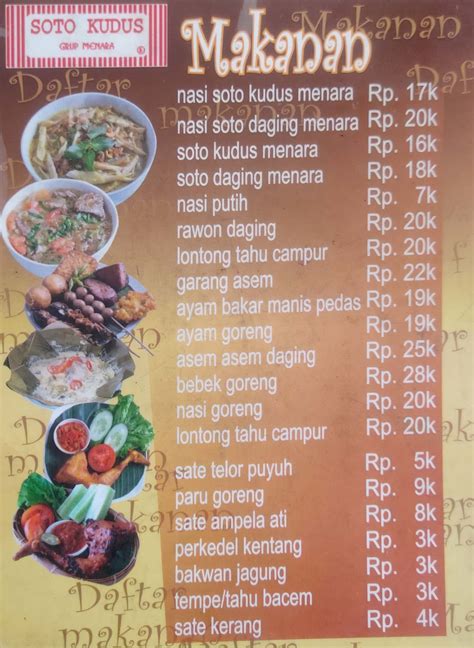 Soto Kudus Grup Menara Terdekat Restoran Dan Tempat Makan Indonesia