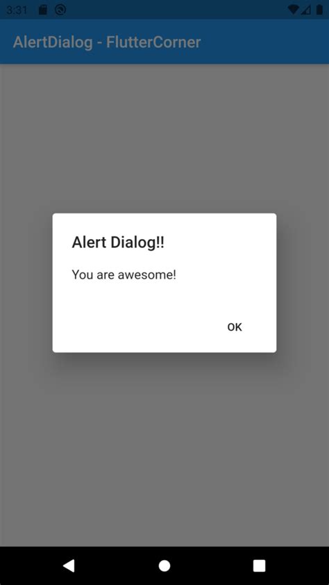 How To Make An Alertdialog In Flutter You Are Awesome Remind Me