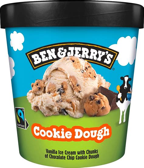 Ben And Jerrys Helado Tarrina Cookie Dough Vainilla Con Cookies Y